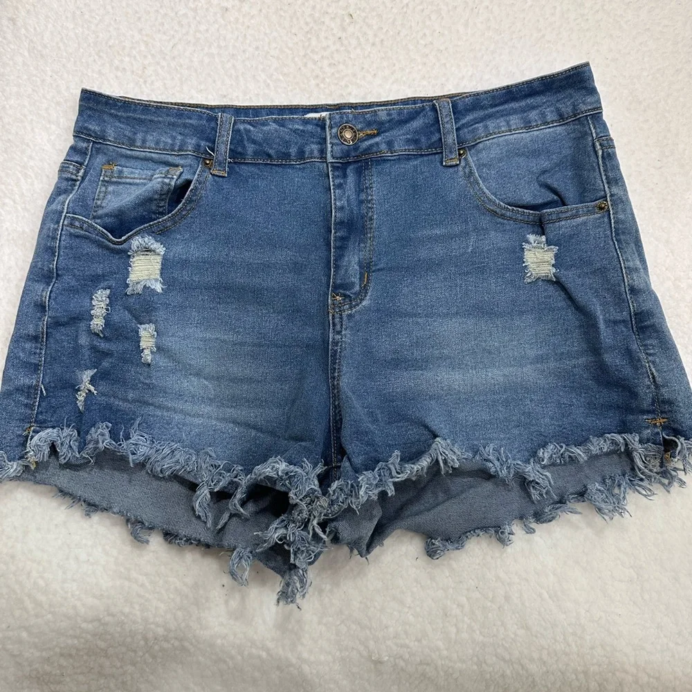 Distressed Denim Women's Jean Shorts